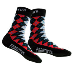 PARENTINI Bike Wear Calzini Termolite Scacchi (rosso)